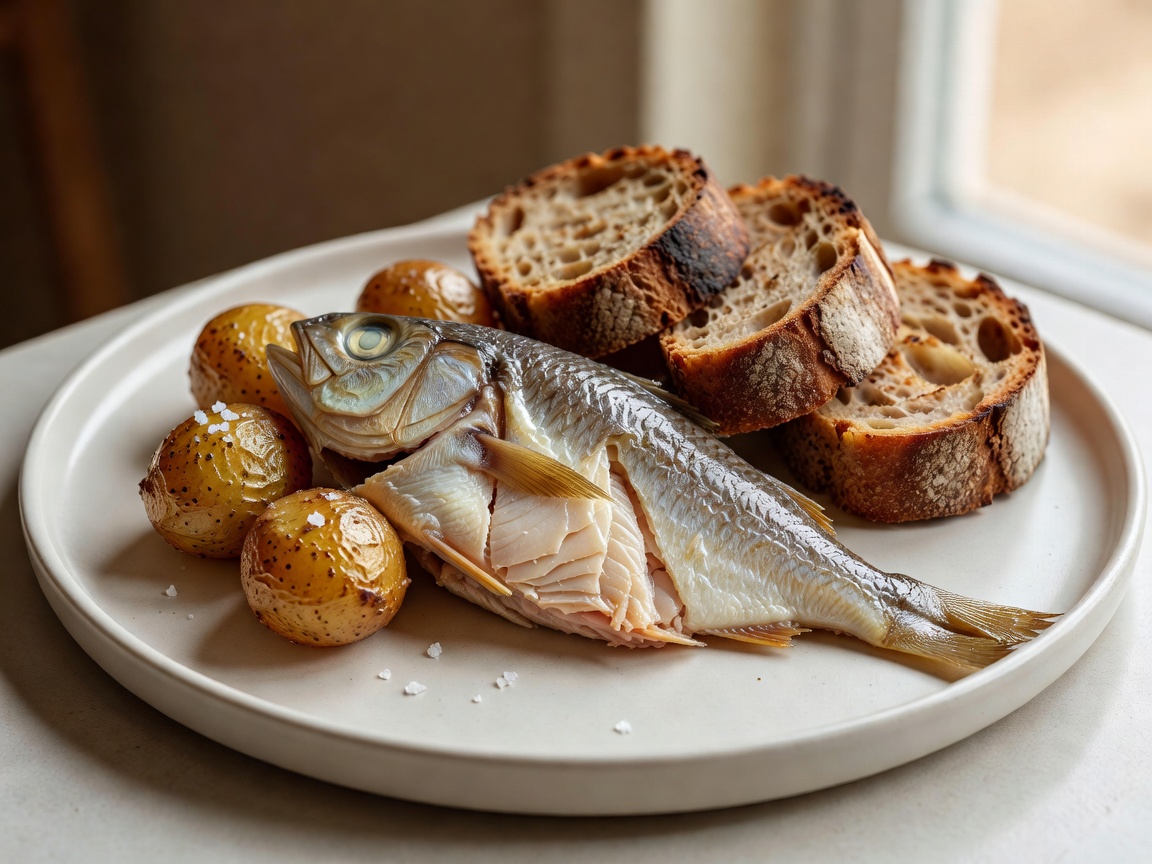 Plated seafood symbolizing Swedish Baltic fermented fish culture